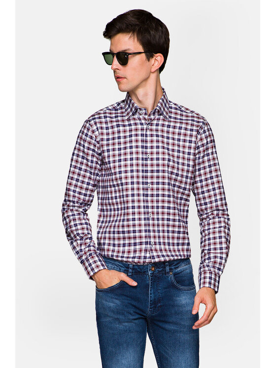 Lancerto Lancerto Koszula Fidelia KO051217000003 Granatowy Regular Fit