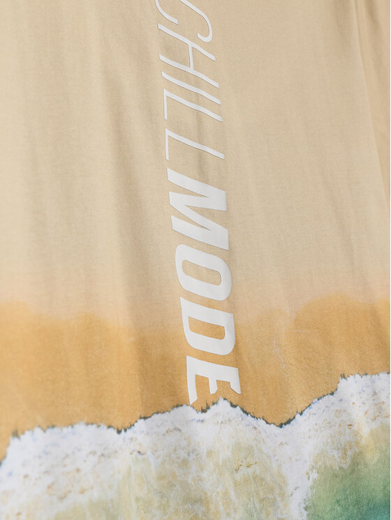 4F 4F T-Shirt SUMMER CODE Beżowy Regular Fit