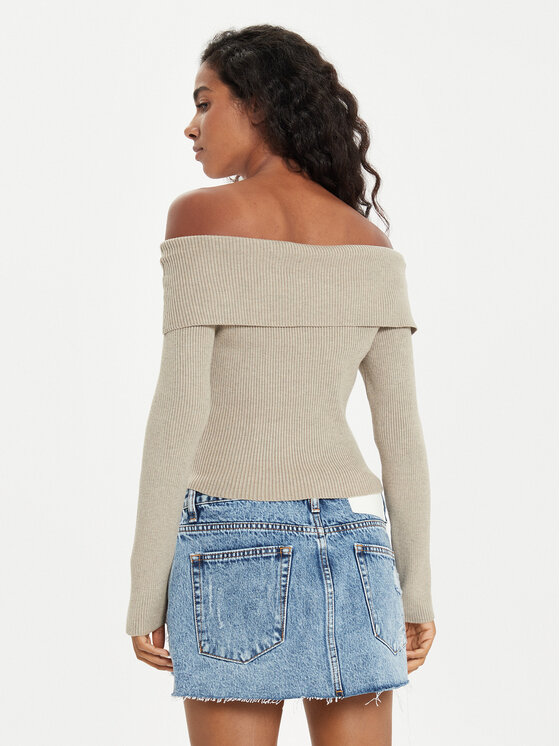 Guess Guess Sweater Nina W4BR73 Z3K92 Bézs Slim Fit