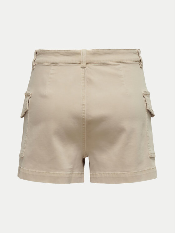 ONLY ONLY Riidest šortsid Missouri 15328087 Beež Regular Fit