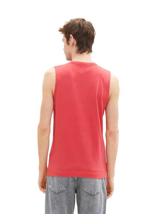 Tom Tailor Tom Tailor Tank top 1037261 Czerwony Regular Fit