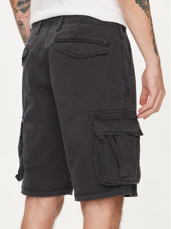 Gap Gap Šortky z materiálu 440760-01 Šedá Regular Fit