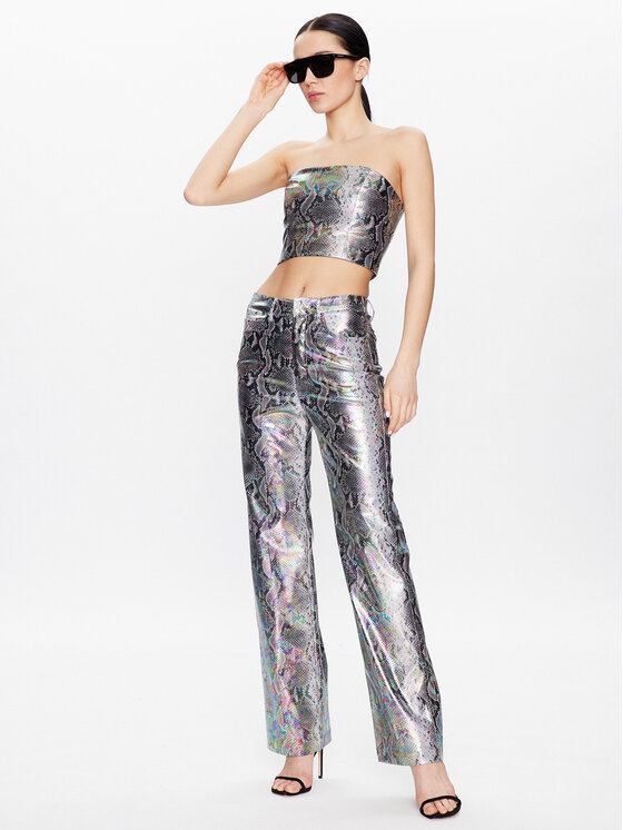 ROTATE ROTATE Top Snake Pu RT2435 Colorat Slim Fit
