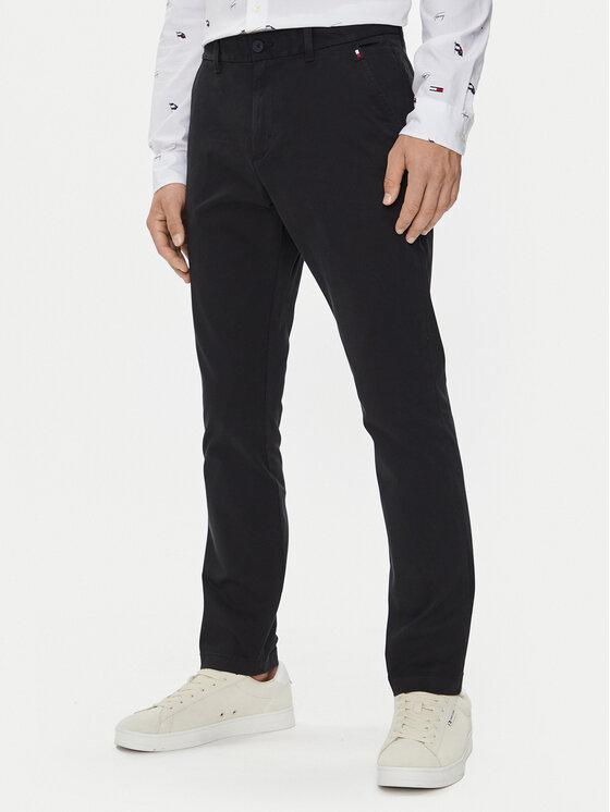 Tommy Jeans Tommy Jeans Chinos Austin DM0DM19486 Fekete Slim Fit