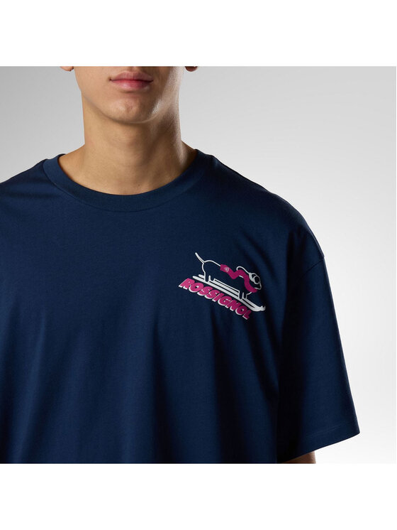 Rossignol Rossignol T-Shirt M Waterfall Relax Tee Granatowy Relaxed Fit