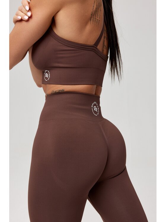 ROUGH RADICAL ROUGH RADICAL Legginsy SEAMLESS CLASSIC Brązowy Slim Fit