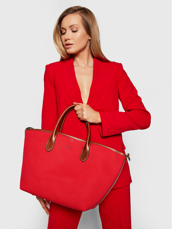 Ralph lauren red tote best sale