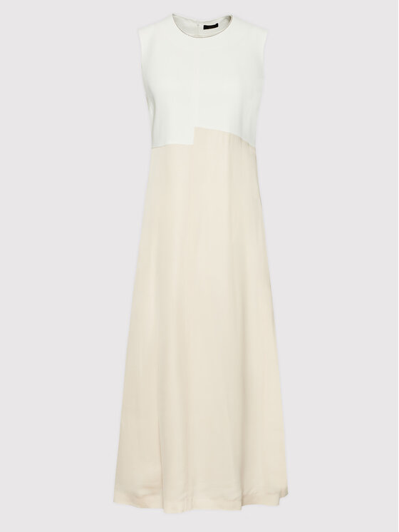 Peserico Peserico Vasarinė suknelė E02951 Smėlio Relaxed Fit