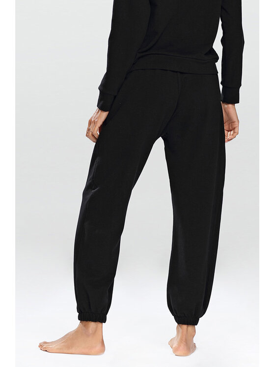 DKaren Sport DKaren Sport Spodnie materiałowe Wenezja Czarny Classic Fit
