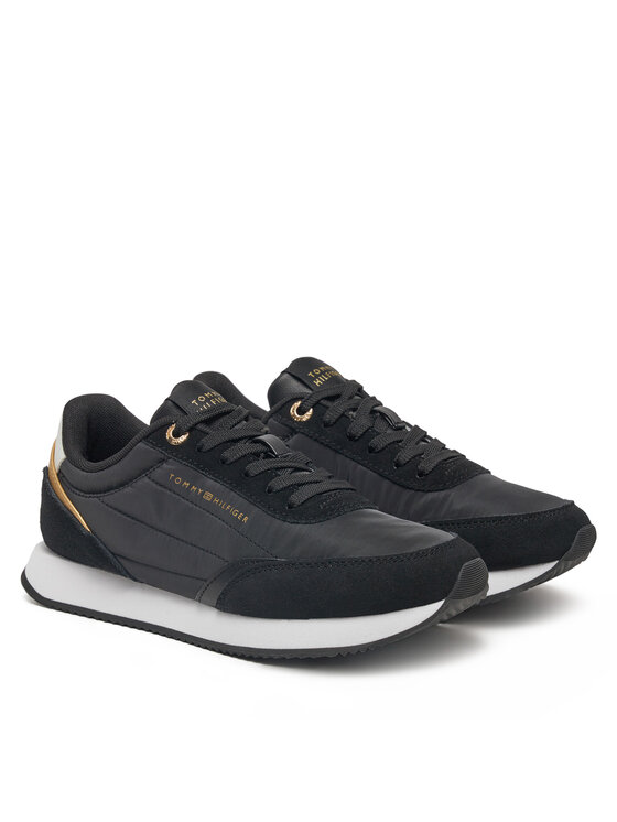 Tommy Hilfiger Tommy Hilfiger Sneakersy Essential Runner FW0FW08332 Czarny