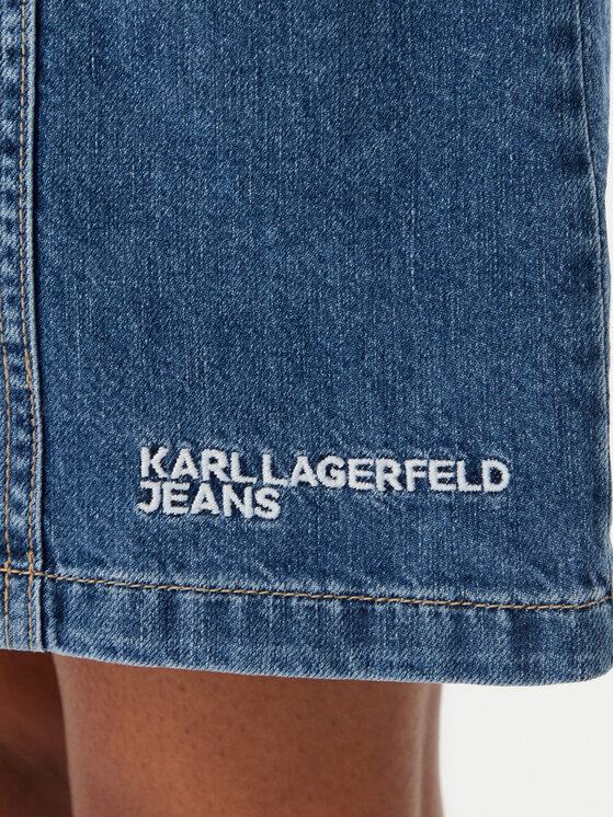 Karl Lagerfeld Jeans Karl Lagerfeld Jeans Džinsinė suknelė B2W13054 Mėlyna Regular Fit