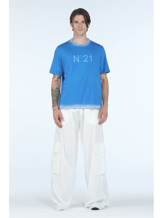 N°21 N°21 T-shirt 23EN1M0F03142036473 Blu Regular Fit