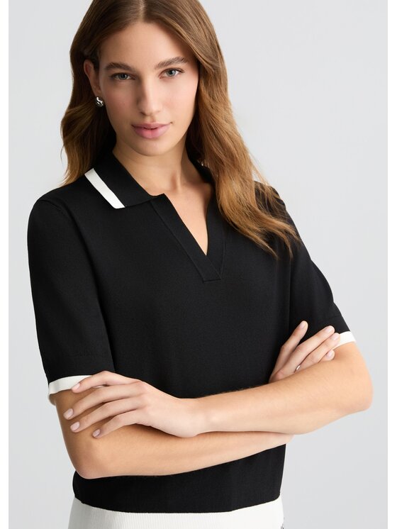 Liu Jo Liu Jo Bluza TA5093MS022A6882 Czarny Regular Fit