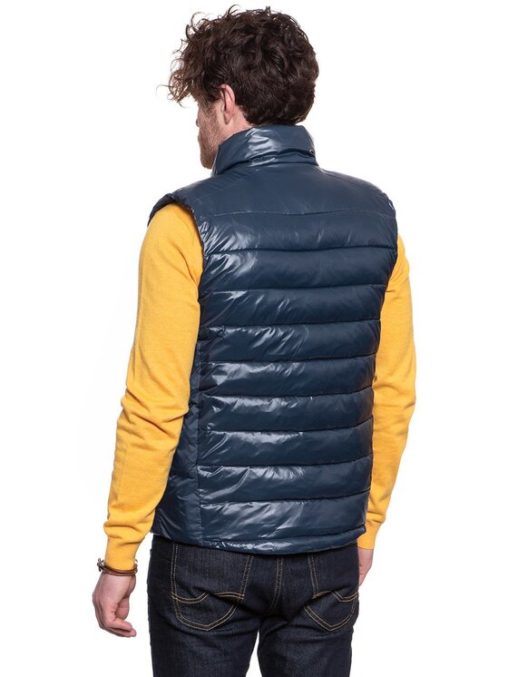 Wrangler Wrangler Smanicato PUFFER VEST Blu Regular Fit