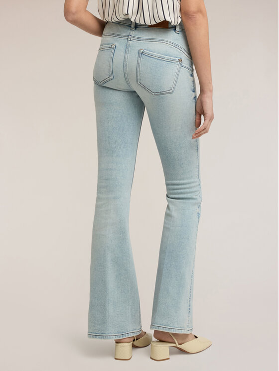 Motivi Motivi Jeansy P427Q304413N004 Turkusowy Flare Fit