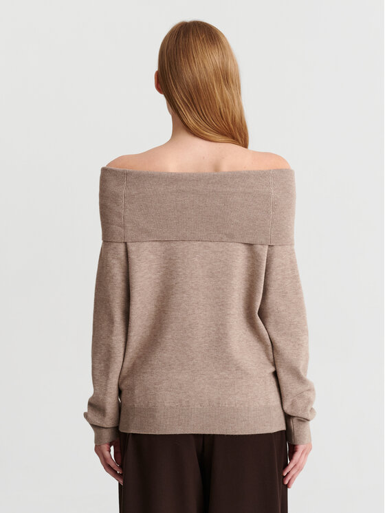 TATUUM TATUUM Sweter SELENA Beżowy Classic Fit