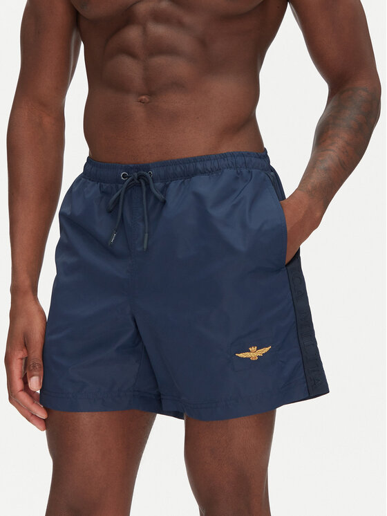 Aeronautica Militare Aeronautica Militare Pantaloni scurți pentru înot 251BW225CT3539 Bleumarin Regular Fit