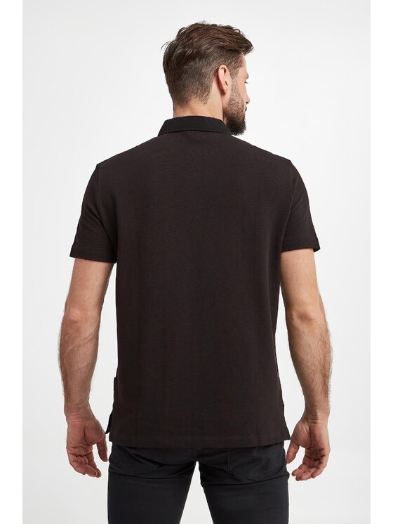 Armani Exchange Armani Exchange Polo 6RZFKF ZJDQZ 1200 Czarny Regular Fit