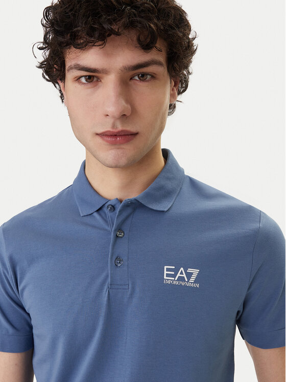 EA7 Emporio Armani EA7 Emporio Armani Polo 8NPF14 PJVQZ UB064 Blu Regular Fit