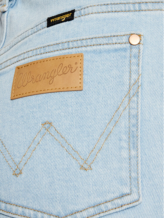 Wrangler Wrangler Szorty jeansowe W22DZH25E 112127804 Błękitny Mom Fit