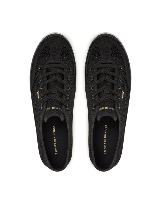 Tommy Hilfiger Tommy Hilfiger Tenisice Th Open Mesh Vulc Sneaker FW0FW08684 Crna