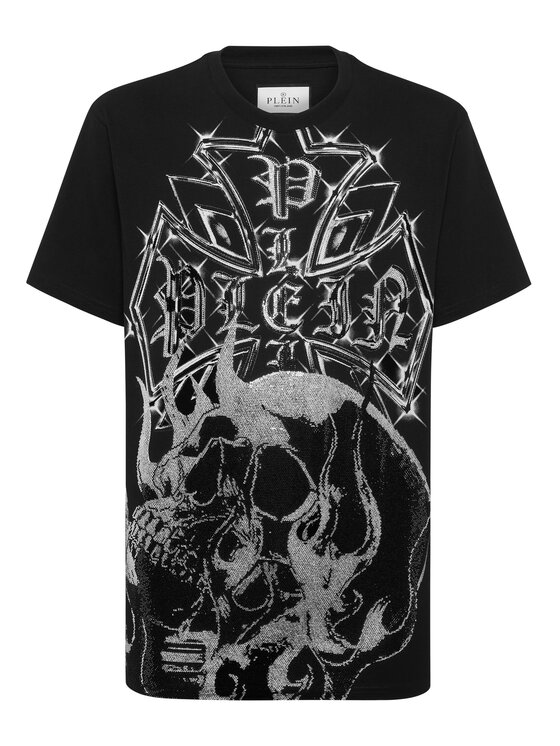 PHILIPP PLEIN PHILIPP PLEIN T-Shirt 26207 Czarny Regular Fit