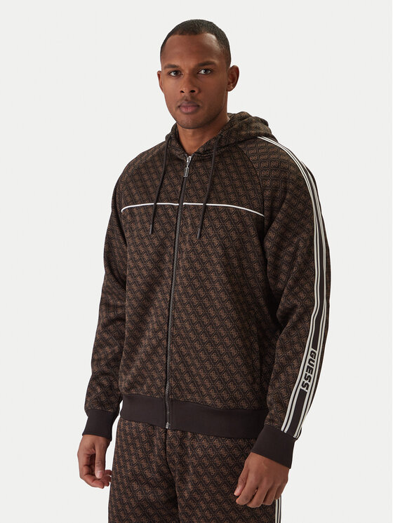 Guess Guess Pulóver Z5BQ13 K2042 Barna Relaxed Fit