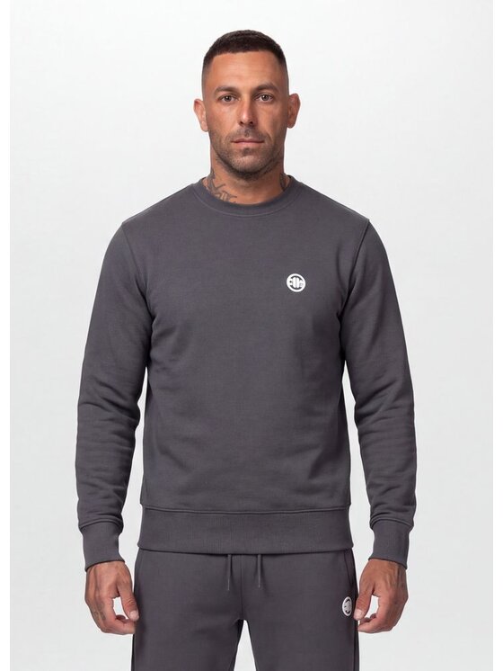 PITBULL PITBULL Bluza CHARGER SMALL LOGO Szary Regular Fit