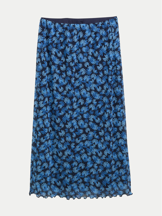 Tom Tailor Denim Tom Tailor Denim Midi sukňa 1045502 Modrá Regular Fit