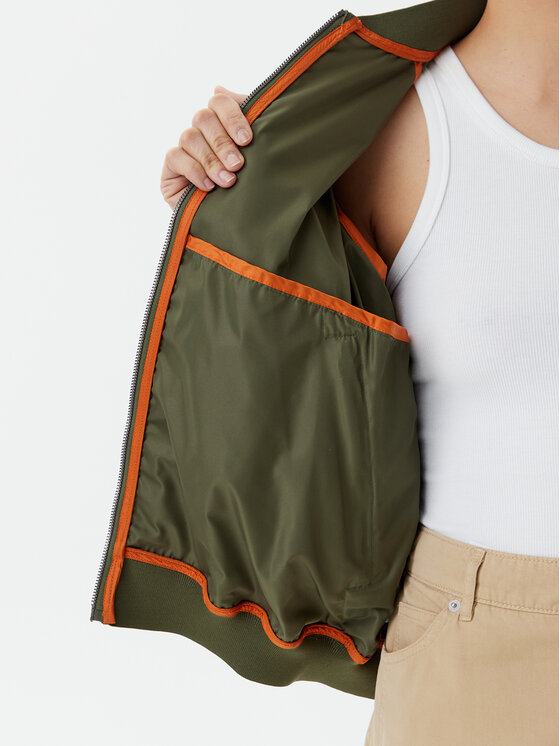 Save The Duck Save The Duck Bomber-jakk D32105W TWIL20 Roheline Oversize