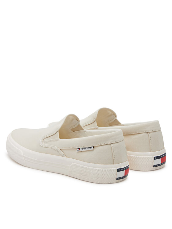 Tommy Jeans Tommy Jeans Tenniskingad Slip On Canvas Color EM0EM01544 Beež
