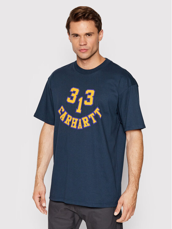 Carhartt WIP Carhartt WIP Тишърт 313 Smile I030210 Тъмносин Loose Fit