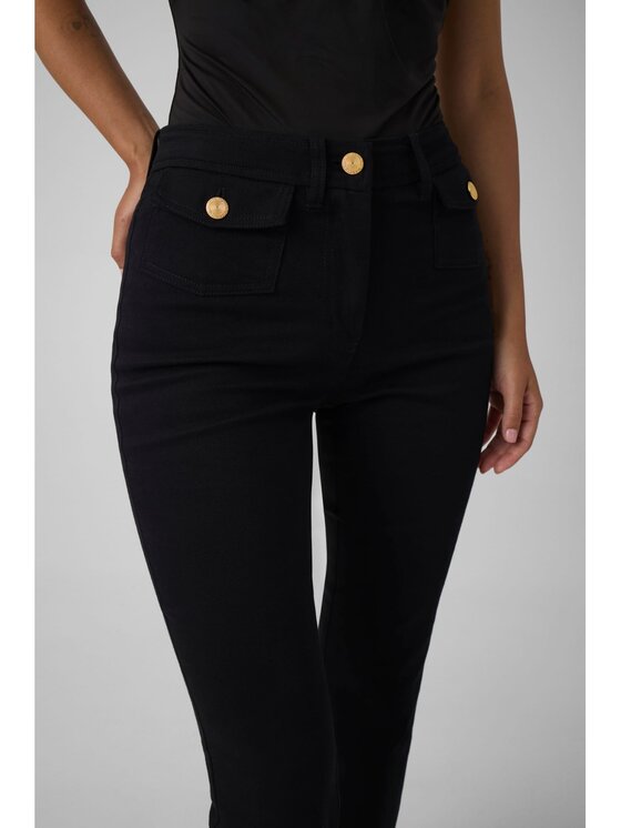Guess Guess Spodnie materiałowe 184531 Czarny Classic Fit