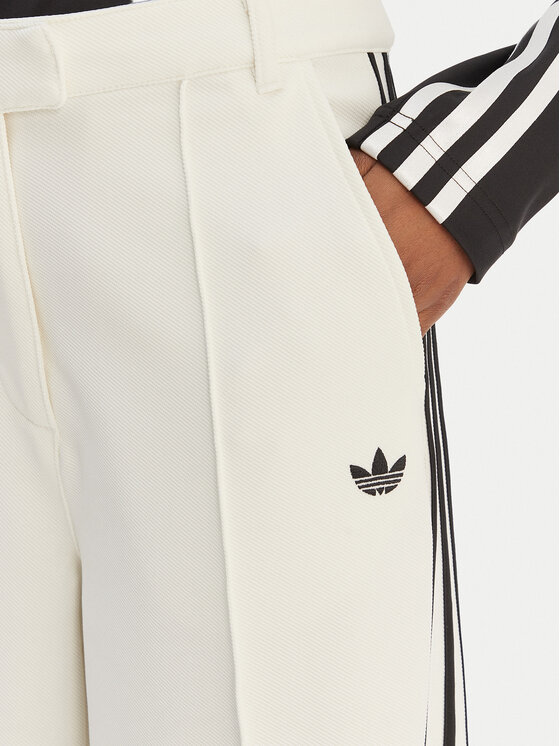 adidas adidas Pantaloni din material Sport Tailored KC9089 Alb Wide Leg