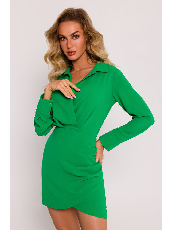 Made of Emotion Made of Emotion Večerní šaty M783 Zelená Generous Fit