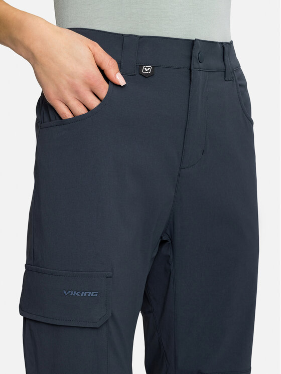 Viking Viking Spodnie materiałowe Hanzo Granatowy Regular Fit