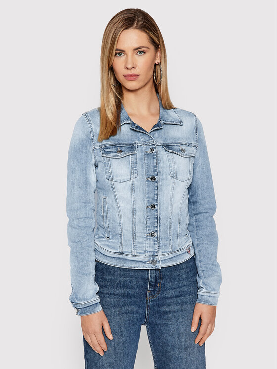 Guess Giacca di jeans Sexy W92N0E D3H70 Blu Regular Fit • Modivo.it