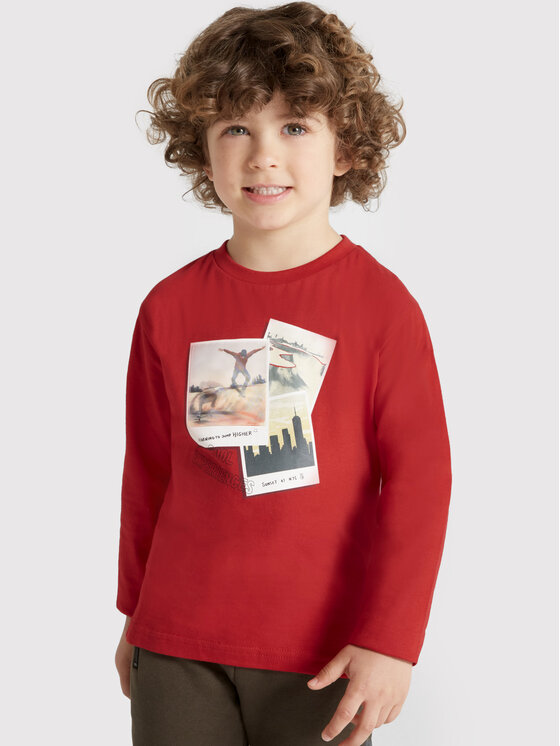 Mayoral Mayoral Bluza 4022 Rdeča Regular Fit