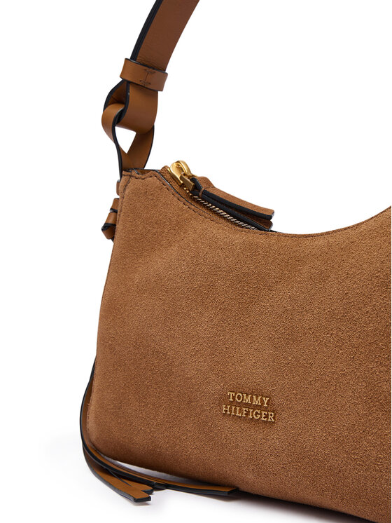 Tommy Hilfiger Tommy Hilfiger Ročna torba Th Statement Mini Should Bag Sue AW0AW18823 Rjava