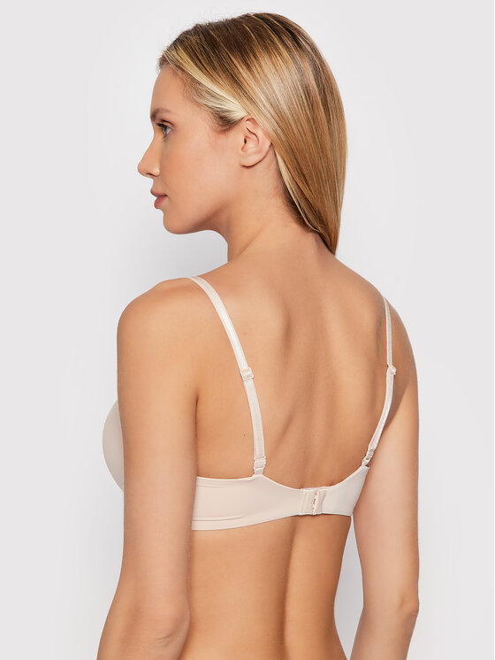 Calvin Klein Underwear Calvin Klein Underwear Biustonosz bezfiszbinowy 000QF6017E Beżowy