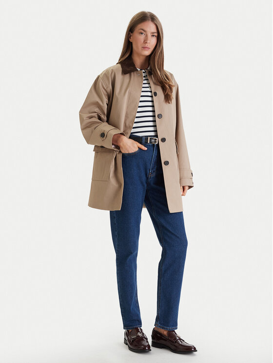 Tommy Hilfiger Tommy Hilfiger Преходно палто 2-In-1 WW0WW47765 Бежов Regular Fit