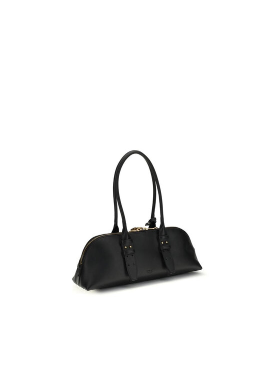 PINKO PINKO Borsetta Black Calf Leather Bos Taurus Shoulder Nero