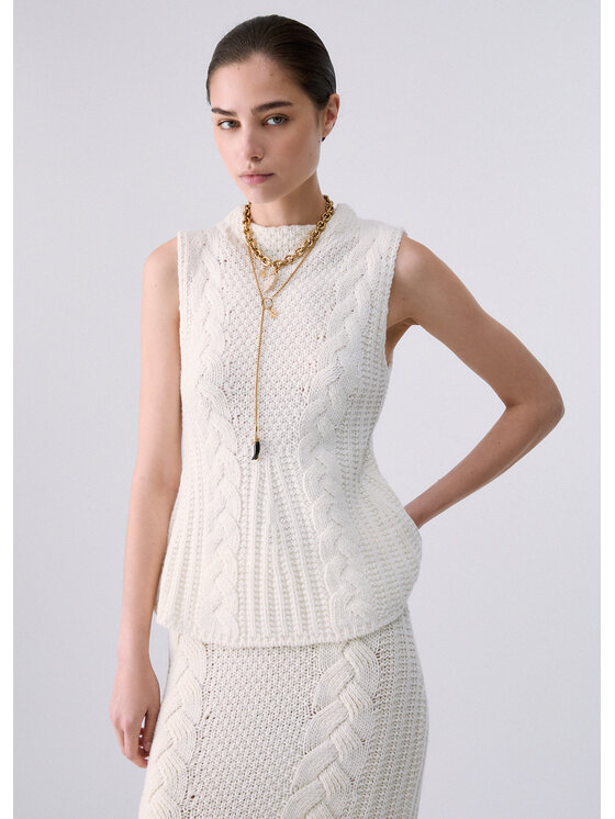 Liu Jo Liu Jo Maglione CF6119MA37R10701 Bianco Regular Fit