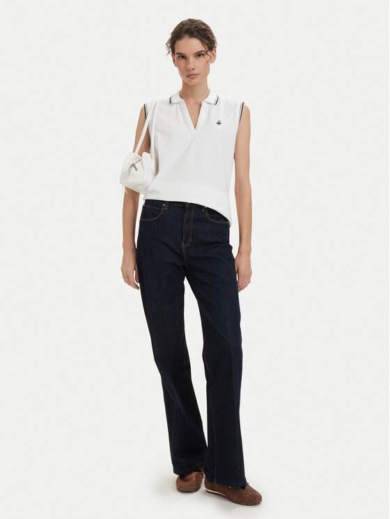 Beverly Hills Polo Club Beverly Hills Polo Club Поло P-SS26W-P0022 Білий Regular Fit