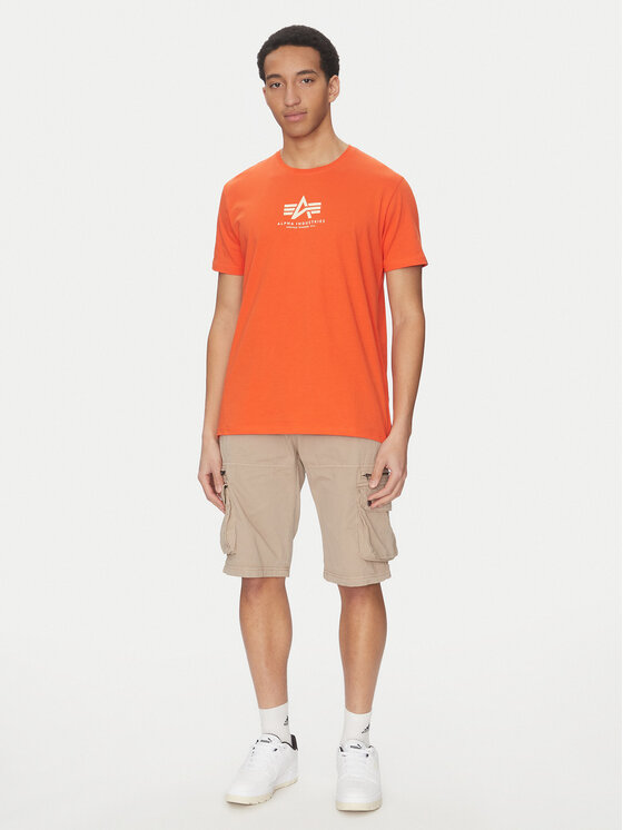 Alpha Industries Alpha Industries T-Shirt Basic 118533 Pomarańczowy Regular Fit