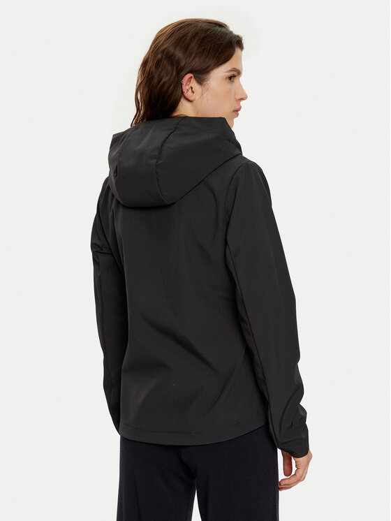 4F 4F Geacă softshell 4FWAW24TSOFF285 Negru Regular Fit
