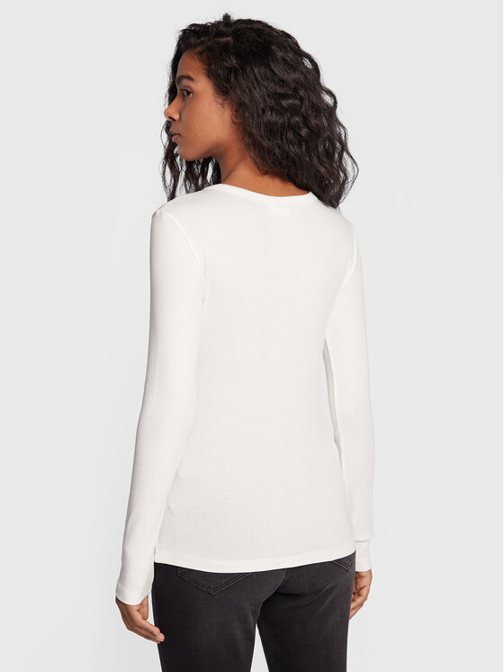 Gina Tricot Gina Tricot Bluse Basic 18863 Écru Regular Fit