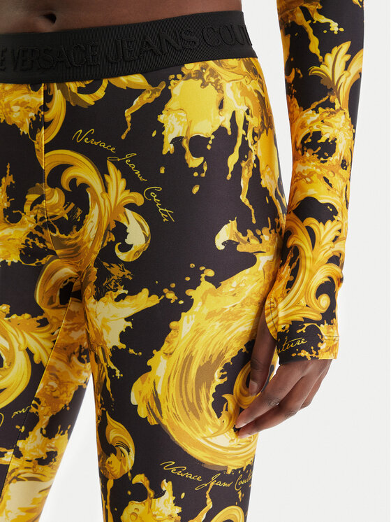 Versace Jeans Couture Versace Jeans Couture Kerékpáros nadrág 80HAC106 JS532 Fekete Slim Fit