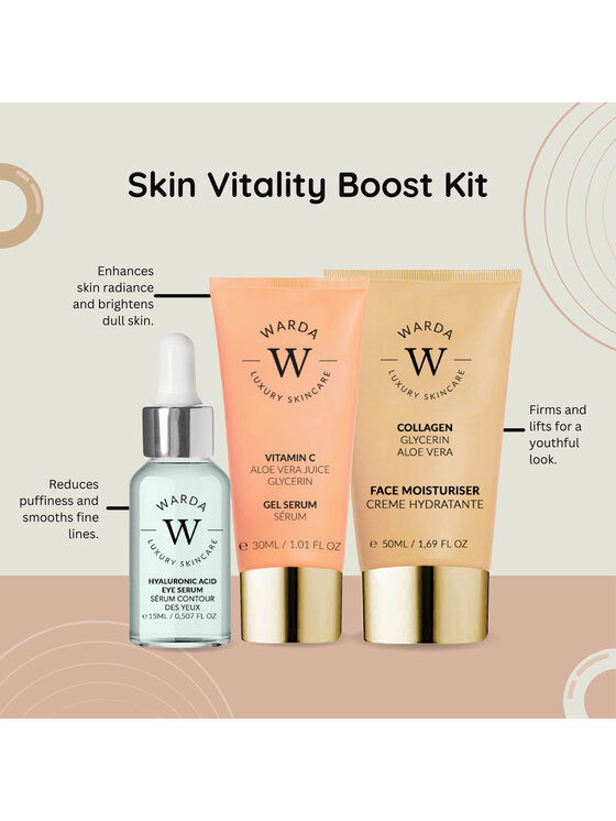 Warda Skincare Warda Skincare Vit C + HA + Krem Kolagenowy Serum