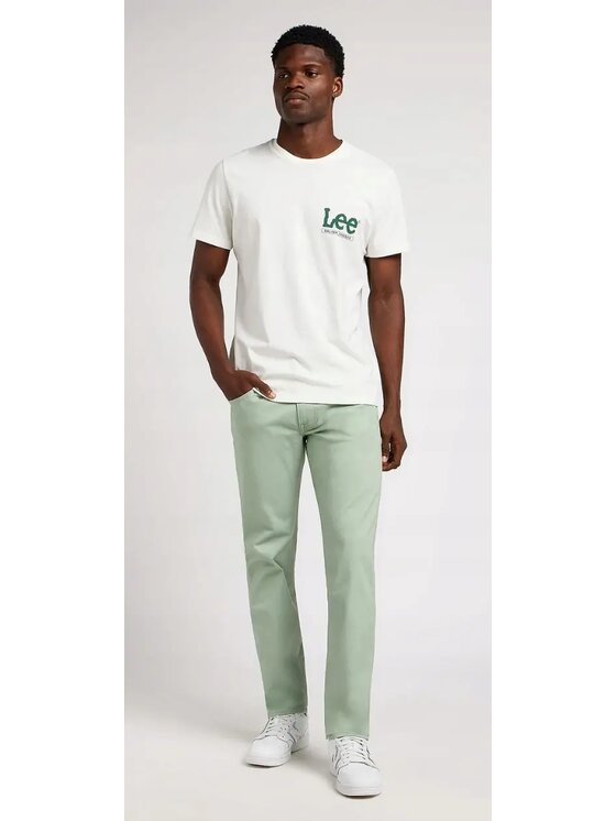 Lee Lee Jeansy DAREN ZIP FLY Zielony Straight Fit
